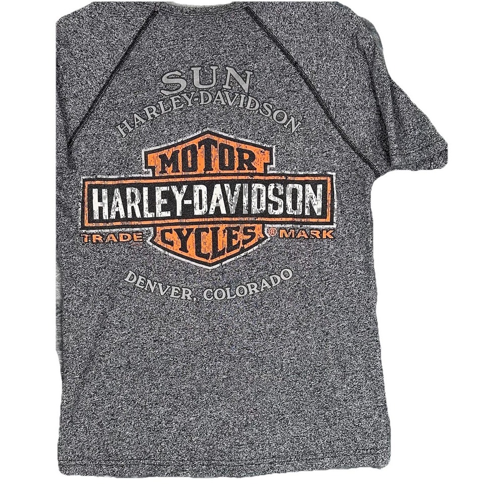 Harley-Davidson Women's  Black T-Shirt SZ M Denver, Colorado Made in USA Biker